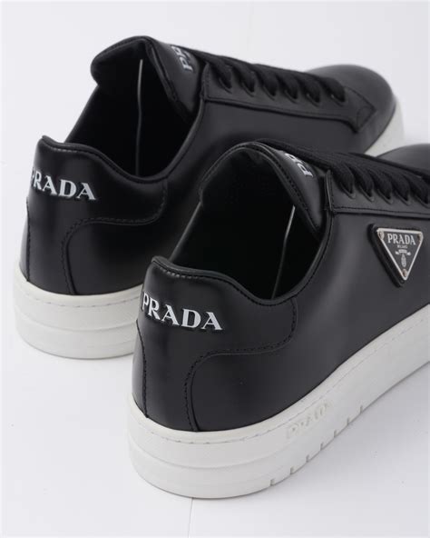 prada black slip on sneakers|Prada white platform sneakers.